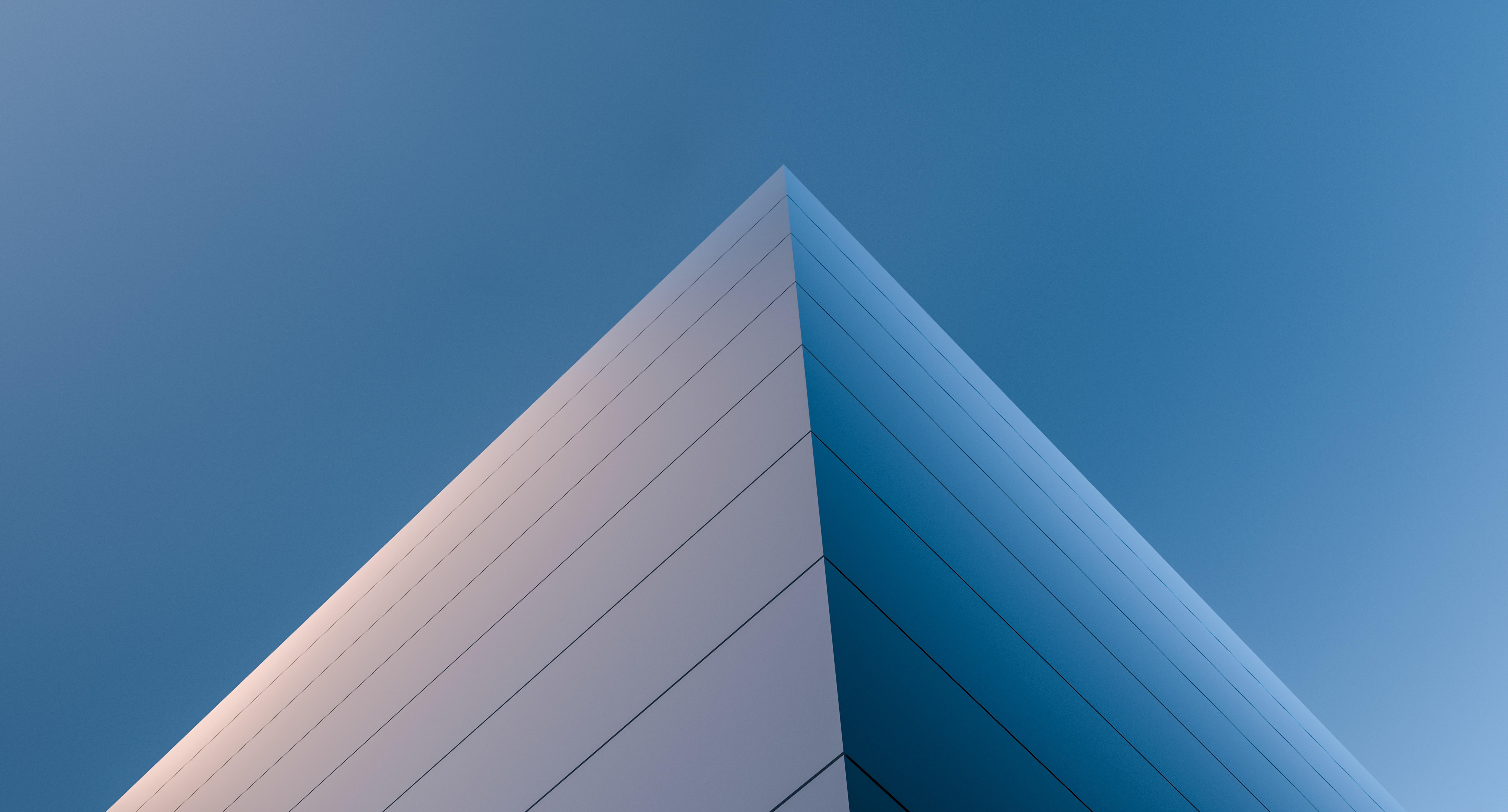 Building, minimal structure. Abstract building design futuristic minimalism. 3D render