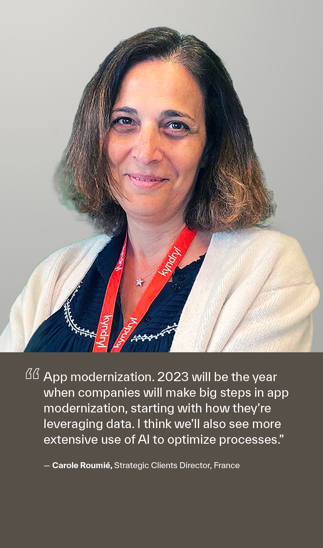 Carole Roumié, Strategic Clients Director, France